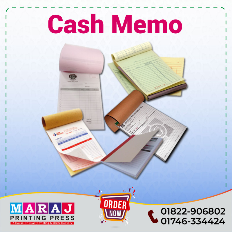 Cash Memo A4 Half PRINT